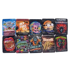 Ice Cream Cake Mylar Bags | 3.5g Resealable Weed Packaging